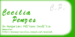 cecilia penzes business card
